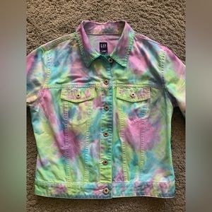 Gap tie dye Jean Jacket size M